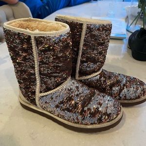 Womens Sequin Ugg Boots